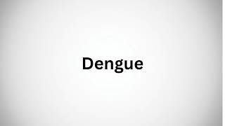 How to Pronounce Dengue in English [upl. by Eibor]