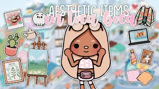 Where To Find AESTHETIC Items In Toca Boca 💗  with voice  Toca Life World [upl. by Carla430]