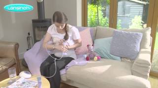 Lansinoh 2in1 Electric Breast Pump  How to Use [upl. by Ainatnas]