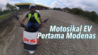 Tunggangan Motosikal EV Pertama Modenas MEV1 Pro  Akan Digunakan Pos Malaysia [upl. by Ahsenroc]