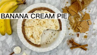 BANANA CREAM PIE WITH GRAHAM CRACKER CRUST [upl. by Atnamas]