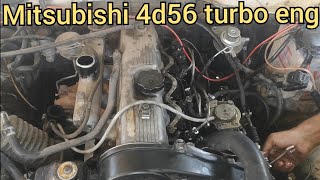 mitsubishi pajero 4d56 turbo engine sounds [upl. by Asenad]