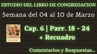 ESTUDIO DE LIBRO DE CONGREGACIÓN ✅ SEMANA DEL 04 AL 10 DE MARZO [upl. by Ennagem158]