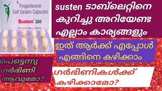 Live process Progesteron substain release tablets  susten200mg in malayalam by shammu [upl. by Quartana]