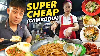 10 Pinakamurang Cambodian STREET FOOD sa Phnom Penh Super Cheap Cambodian Street Food Tour [upl. by Englis]