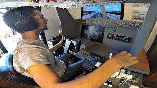 PMDG 737 Home Cockpit  Thessaloniki to SKIATHOS Full Flight  Low Shortfield Landing  GoPro P3D [upl. by Legnaesoj]