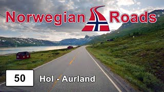 Driving Fv50 Hol  Aurland  Norwegian Roads 4K UHD [upl. by Odnavres]