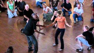 Frankie Manning teaching in Denver CO 2007 [upl. by Eddana28]