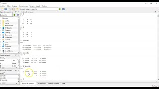 OPERACIONES CON MATRICES USANDO GNU OCTAVE INVERSA Y DETERMINANTE [upl. by Oralee]