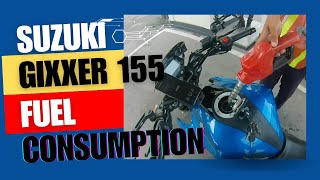 SUZUKI GIXXER 155 FUEL CONSUMPTION gixxer suzukigixxer155 suzukigixxer150 [upl. by Law]