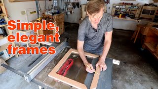 Picture frame BASICS How to make a simple picture frame using a tablesaw [upl. by Tedman]