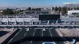 Electronic toll collection Multilane freeflow single gantry  Kapsch TrafficCom [upl. by Conlin]