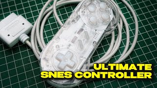 Building the Coolest SNES Controller EVER  new PCB DIY Cable new Paint Job LEDs Custom Buttons [upl. by Puiia]