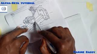 ORTHOGRAPHIC PROJECTION assignment Q1 [upl. by Altheta402]