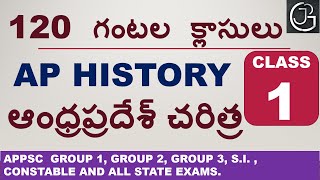 AP HISTORY 120 HOURS CLASSES IN TELUGU  CLASS 1 [upl. by Euqinomad]