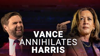 JD Vance on a warpath as he annihilates Kamala Harris Tim Walz and ABC reporter [upl. by Jerry]