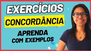 🔥CONCORDÂNCIA EXERCÍCIOS de CONCORDÂNCIA VERBAL E NOMINAL [upl. by Hanyaz644]