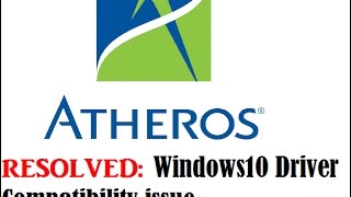 SolvedQualcomm Atheros AR9002WB 1ng Windows10 Limited Connectivity [upl. by Aohsoj]