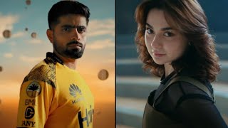 Hania Amir amp Babar Azam Song Of Peshawar Zalmi 2024  PSL 9  Zalmi Yama  Peshawar Zalmi [upl. by Grissel]