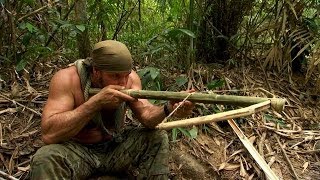 DIY Survival Make a Crossbow from Scratch  Dual Survival [upl. by Holladay]