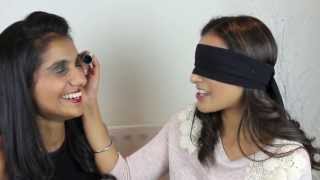 BLINDFOLDED MAKEUP CHALLENGE  AnchalMUA [upl. by Sheng]