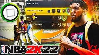 BEST BADGES To Get POSTERIZER CONTACT DUNKS on NBA 2K22 [upl. by Goerke]