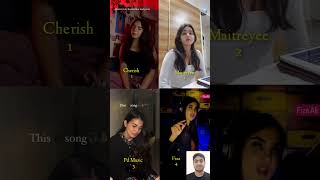 Sun Saathiya Song All Cute Girls Voice Whos Best Cover By Cherish vs Maitreyee vs Pd Music vs Fiza [upl. by Farika]