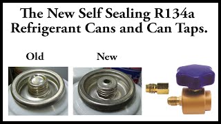 The new self sealing R134a cans and can taps [upl. by Alet]