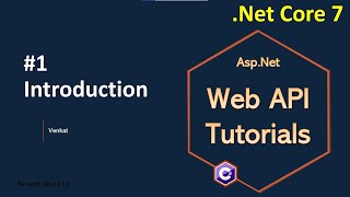 Part 1 WebREST API Introduction  AspNet Core Web API Tutorials C [upl. by Bonny]