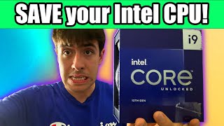 Stop your Intel CPU from Crashing and Breaking Full Tutorial for 13th and 14th gen [upl. by Novel]