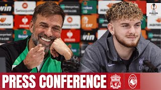 Jürgen Klopp amp Harvey Elliott  Europa League press conference  Liverpool vs Atalanta [upl. by Naitsihc952]