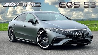 MercedesAMG EQS 53  Review on Autobahn [upl. by Guibert]