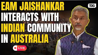 Dr S Jaishankar Live EAM Jaishankar Interacts with Indian Diaspora in Brisbane Australia [upl. by Ellenwahs]