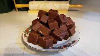 2 Ingredient 2 Minute Chocolate Fudge  No Fail Recipe  The Hillbilly Kitchen [upl. by Oiznun]