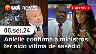 Caso Silvio Almeida Anielle confirma ter sido vítima de assédio relatório sobre Voepass  UOL News [upl. by Fischer407]