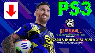 PS3 PES 2018 VR PATCH SUMMER 2025 [upl. by Nnainot]