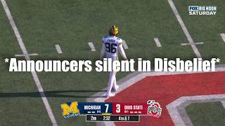 Michigans Kickers Completely BROKE Ohio State [upl. by Ailaham]