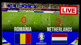 Olanda România 30 UEFA 2024 [upl. by Had]