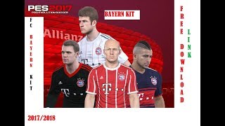 PES 2017 FC Bayern Kit 20172018 [upl. by Sualocin]