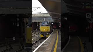 Class 37 peforms an Ilkely tone at Crewe train railway shorts [upl. by Nedac603]