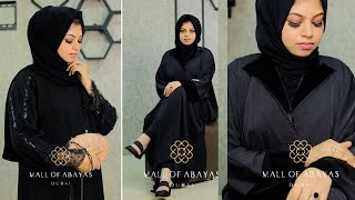 STYLISH BLACK ABAYAS Simple black abaya design trending abaya collectionsabaya designs 2022 [upl. by Bonnice]