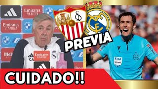 PREVIA SEVILLA REAL MADRID  OJO A DE BURGOS BENGOETXEA [upl. by Eissirhc]