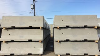 Lafarge Precast Edmonton Concrete Traffic Barrier [upl. by Elleahcim]