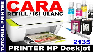 Cara Refill Hp Deskjet 2135 cara isi ulang tinta cartridge 3775 3776 3777 refill catridge hp 3775 [upl. by Nelubez]