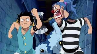 Luffy and Buggy funny Impel Down Reunion English Version [upl. by Nasas]