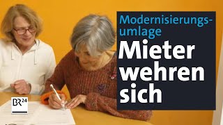 Mieter wehren sich gegen Mieterhöhung nach Modernisierung  Abendschau  BR24 [upl. by Starinsky]