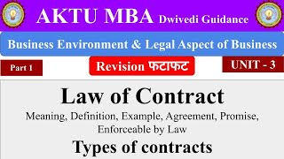 Law of Contract Definition Types of Contract Business Environment and Legal aspect of Business [upl. by Harrod296]