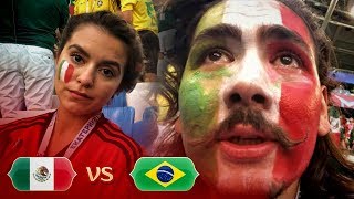 MEXICO vs BRAZIL LIVE REACTION IN RUSSIA 2018 [upl. by Sidras318]