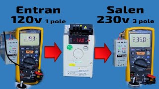 vfd con entrada monofásica salida trifásica [upl. by Annaiv532]