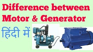 Difference between motor and generator [upl. by Pyne235]